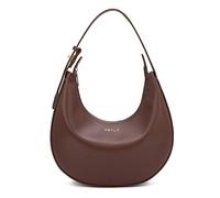 Keyli Bolso de hombro elegante casual monederos de embrague para mujer 3 maneras ajustar correa bolsos con cierre de cremallera, Café