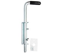 Keymet - Tope para Puerta - Pestillo para Puerta y Traba de Jardín - 220/12 mm - 80 mm - Metal - Montaje en Pared - Paragüero - 1 Pieza - 1 Set - 1 Item