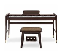 Keynote Contemporary Digital Piano with Bluetooth Stool Pack Walnut
