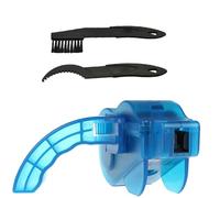 keynoyin Cepillo de lavado de cadena de bicicleta, arandela de cadena de limpieza de cadena, arandela de cadena + cepillo negro