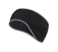 keynoyin Pañuelo para la cabeza para deportes al aire libre, ciclismo, a prueba de frío, tira reflectante cálida y segura, diadema de protección auditiva, Gt-hr-01 Negro, talla única
