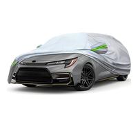 KEYOOG La funda completa para coche es impermeable para todo tipo de clima, 6 capas, universal en todas las estaciones, prevención de nieve, resistente a la lluvia, a prueba de lluvia ácida, protector