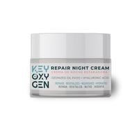 KEYOXYGEN Repair Night Cream Crema facial de noche nutritiva regeneradora y antiedad con ácido hialurónico, PeroxiBiokey y AOVE ozonizado.