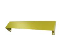 Keypak Cubierta de seguridad para buzón de 344 mm, protector antipescado y placa de seguridad para buzón de uPVC, compuesto y puertas de madera (oro oscuro)