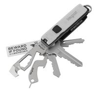 Keyport Pivot 2.0 Essential Plus Kit - Organizador de llaves premium + linterna llavero + multiherramienta abridor de botellas + Lost & Found todo en uno | Soporte moderno para llaves | Llavero