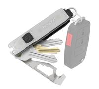 Keyport Pivot 2.0 Essential Plus Kit - Organizador de llaves premium + linterna llavero + multiherramienta abridor de botellas + Lost & Found todo en uno | Soporte moderno para llaves | Llavero