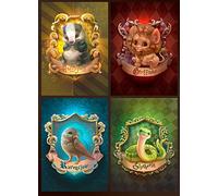 KEYRANKE Paquete de 4 pinturas de diamantes de para niños, kits de arte de diamantes de Styles, kits de manualidades de cristal, kit de manualidades de cristal para niño y niña,