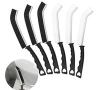 KEYRI 6 Piezas Cepillo Limpieza Grietas Crevice Gap Cleaning Brush，Cepillo de Limpieza se Grietas de Cerdas Duras Multifunción Cepillo se Limpiezas Hogar Adecuado para Baño, Cocina (3Negro + 3Blanco)