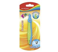 KEYROAD Compás de plástico en estuche pastel, 1 unidad, multicolor, brújula de plástico, brújula de plástico, compás ideal para la escuela