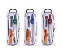 KEYROAD Compás para niños/estuche/adecuado para niños a partir de 6 años/mango cómodo/diseño clásico/para guardería, escuela, hogar/color al azar /