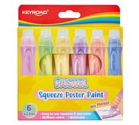 Keyroad Juego de 6 colores pastel, colores pastel, en tubo, para expresar, caja de carteles, mezcla de colores