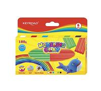 KEYROAD Plastilina de plastilina, 6 unidades de 30 gramos, para niños, mezcla de colores, ideal para su uso en escuelas, guarderías y salas de arte, seguro para niños, no tóxico