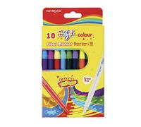 KeyRoad Rotuladores de fieltro escolar Magic Colour / 9 unidades y 1 unidad Magic = 18 colores/rotuladores/con agujero para colgar/adultos y niños/perfecto para trabajos escolares/seguro para niños