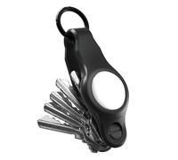 KeySmart Air Flex - Soporte para AirTag, compatible con Apple AirTag, llavero organizador compacto de llaves, funda de silicona para Apple Tag, llavero para fijar el llavero del automóvil