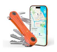 KeySmart iPro - Localizador de llaves con sonido, soporte para llaves, compatible con Apple Find My App, organizador de llaves, rastreador compacto sin desorden, batería recargable (hasta 14 llaves