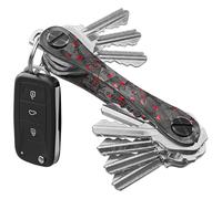 KEYSMART Llavero portallaves organizador compacto para llaves, llavero minimalista EDC compacto, rojo, 14 Chiavi