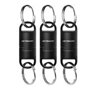KeySmart MagConnect Pro - Llavero magnético para bolso, llaveros para llaves de coche, llavero desmontable de liberación rápida para hombres, llavero resistente para hombre, color negro EDC (paquete