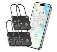 KeySmart SmartLock - Candado Inteligente con rastreador, Aprobado por la TSA, Compatible con Apple Find My, GPS Bluetooth, batería reemplazable no Recargable (Pack de 5)
