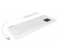 KeySonic 28091 KSK-6231 INEL Teclado Industrial (touchpad Iluminado, USB, Impermeable IP68) Blanco