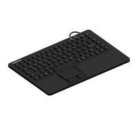 KeySonic KSK-5230 IN (UK) Teclado USB Negro siliconamembran, Wasserdicht (IPX7), Integriertes Touc