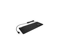 KeySonic KSK-6231INEL USB QWERTZ Alemán Negro - Teclado (Estándar, Alámbrico, USB, Interruptor mecánico, QWERTZ, Negro)