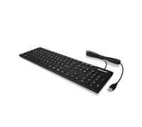 KeySonic - Ksk-8030in USB QWERTY inglés Negro - Teclado (USB, Universal, QWERTY, inglés, alámbrico, USB)
