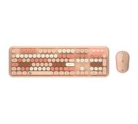 KeySonic Set de Escritorio, inalámbrico, en Color Arena/Crema, KSKM-8200M-RF (DE)