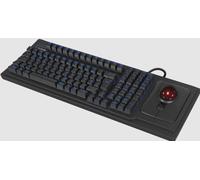 Keysonic tas ksk-8202elu-t - teclado trackball, diseño estadounidense