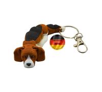 Keyspace Llavero perro - bonito colgante de perro impreso en 3D - llavero móvil para niños escolares - regalo robusto dueño de perro mujer - mejor regalo para mamá perro, marrón, Talla única