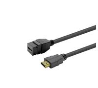 Keystone black hdmi female to