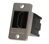 Keystone HDMI 2.0 4K 60Hz hembra a hembra adaptador de montaje en panel negro