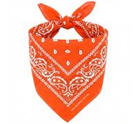 Keystone Peak KP Bandana Naranja - 100% Algodón & Fibra Natural - Pañuelo Cabeza Hombre y Mujer Sin Poliéster - Suave, Resistente & Lavable - Bandana Hombre y Mujer - Unisex & Niños