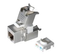 Keystone rj45 jack, cat 6a shielded, tool-free mounting