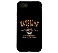 Keystone South Dakota - Recuerdo de diseño de Estilo Envejecido Carcasa para iPhone SE (2020) / 7/8
