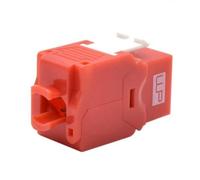 Keystone WP Rojo RJ-45 Hembra 10Base-T(X) UTP Cat 6A WPC-KEY-6AUP-TL/R plano