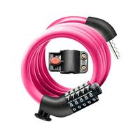 KEYSTP S3 Candado para Bicicleta, Unisex, Rosa, 12 mm