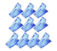 Keyubria Clip para puntas de uñas, abrazaderas para uñas de gel - Clip de uñas de gel de construcción rápida, formas de uñas de gel de polivinílico - Práctico clip de uñas de gel de polietileno para