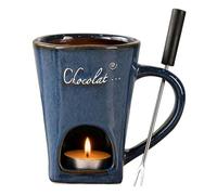 Keyubria Copa de Fondue - Cerámica para Derretir 130ml - Taza Personal para Chocolate y Fondue,para Caramelo Queso Hogar Cocina Navidad Cumpleaños Bodas Fiesta