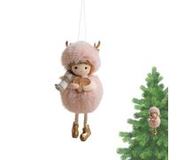 Keyubria De Árbol De Ángel Llavero De Peluche Suave Con Luz Integrada
