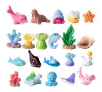 Keyubria Figuras De Animales Marinos,Juegos Acuáticos Simulados con Diseño Realista | Decoración De Acuario Y Construcción De Dioramas Encantadores