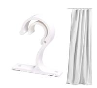 Keyubria Ganchos para Soportes de Barras de Cortinas, Soporte para Barras de Cortinas,Soportes para Barra de de Alta Resistencia - Soportes para Varillas de Gruesas, Ganchos