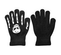 Keyubria Guantes De Hueso De Calavera,Guantes De Calavera para Niños, de Esqueleto de Dedo Completo de Halloween para Ciclismo, Manoplas de Esqueleto de Halloween para Correr, Ciclismo al Aire
