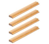 Keyubria Soportes de Mahjong con Empujadores | 4 Piezas Portátil Moderno De Madera | Soporte para Fichas Mahjong con Empujadores,Práctica Entretenimiento Viaje Noche de Juegos Picnic Reunión Club