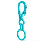 KeyUnity Clip de Llavero EDC de Titanio KM01 con abrebotellas, mosquetón de liberación rápida para Llavero para Hombres (Turquesa)