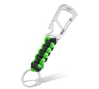 KeyUnity KC00 Llavero Paracord Con Mosquetón Y Multiherramienta | Cordón Paracord 550 Con Abrebotellas Y Destornillador Phillips, Ideal Para EDC, Camping, Senderismo Y Uso Diario