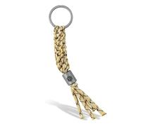 KeyUnity KC02 llaveros de Paracord, Schlüsselanhänger mit Karabinerhaken, Anillo de Aleación de Titanio, Adecuado para Decoración Interior de Automóviles, linternas, Mochilas, Camuflaje Desértico