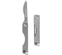KeyUnity KK01 Navaja plegable de titanio, navaja de bolsillo EDC de utilidad con hoja reemplazable n. ° 24, para caza al aire libre, camping, pesca, senderismo para hombres y mujeres (Pata)