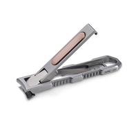 KeyUnity KN00 EDC Cortaúñas plegable con lima, cortaúñas curvo, acero inoxidable alemán 4116 para viajes y transporte diario