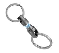 KeyUnity Llavero magnético de cierre rápido de titanio,Llavero de titanio giratorio 360°,Sistema de cierre seguro Eslabón organizador de llaves para mosquetón (KA45)