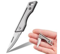 KeyUnity Navaja Mini EDC: navaja plegable compacta de titanio, perfecta para el uso diario y actividades al aire libre (KK06)
